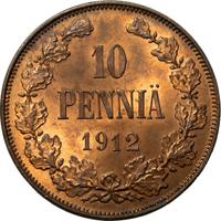 10 пенни 1912 года  Для Финляндии