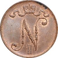 5 пенни 1915 года  Для Финляндии