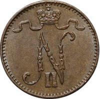 1 пенни 1909 года  Для Финляндии