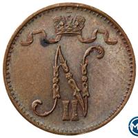 1 пенни 1908 года  Для Финляндии