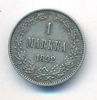 1 марка 1892 года L Для Финляндии