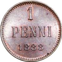 1 пенни 1888 года  Для Финляндии