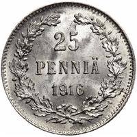 25 пенни 1916 года S Для Финляндии