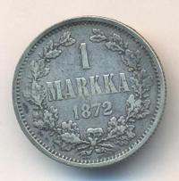 1 марка 1872 года S Для Финляндии