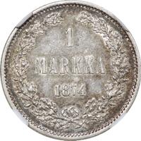 1 марка 1874 года S Для Финляндии