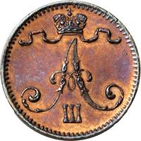 1 пенни 1882 года  Для Финляндии