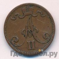 5 пенни 1870 года  Для Финляндии