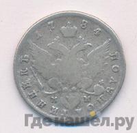 Полуполтинник 1784 года