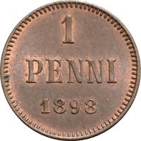 1 пенни 1898 года  Для Финляндии