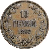 10 пенни 1897 года  Для Финляндии
