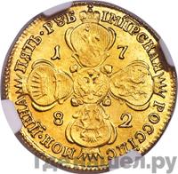 5 рублей 1782 года