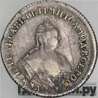 Полуполтинник 1758 года ММД ЕI