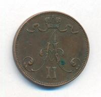 5 пенни 1872 года  Для Финляндии