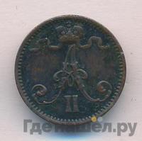 1 пенни 1872 года  Для Финляндии