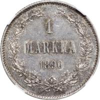 1 марка 1890 года L Для Финляндии