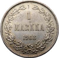 1 марка 1908 года L Для Финляндии