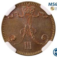 1 пенни 1893 года  Для Финляндии