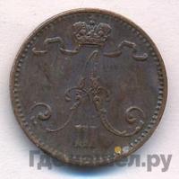 1 пенни 1882 года  Для Финляндии
