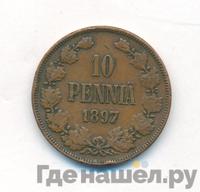 10 пенни 1897 года  Для Финляндии