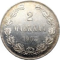 2 марки 1908 года L Для Финляндии