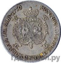 Талер 1780 года  Петр Брион