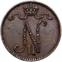 1 пенни 1908 года  Для Финляндии