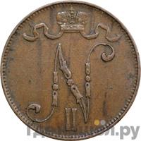 5 пенни 1910 года  Для Финляндии