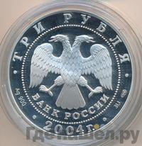 3 рубля 2004 года СПМД