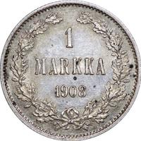 1 марка 1908 года L Для Финляндии