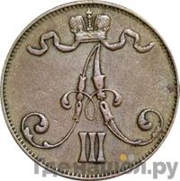 5 пенни 1888 года  Для Финляндии