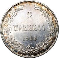 2 марки 1906 года L Для Финляндии