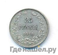 25 пенни 1910 года L Для Финляндии