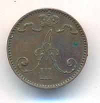 1 пенни 1892 года  Для Финляндии