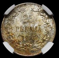 25 пенни 1916 года S Для Финляндии