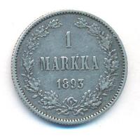1 марка 1893 года L Для Финляндии