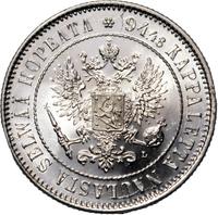 1 марка 1890 года L Для Финляндии