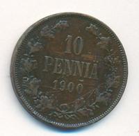 10 пенни 1900 года  Для Финляндии