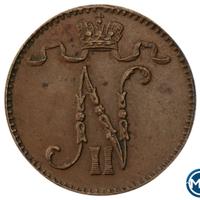 1 пенни 1909 года  Для Финляндии