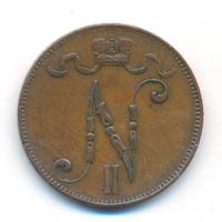5 пенни 1897 года  Для Финляндии
