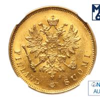 10 марок 1881 года S Для Финляндии