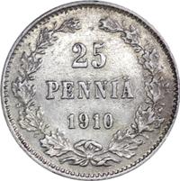 25 пенни 1910 года L Для Финляндии