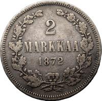 2 марки 1872 года S Для Финляндии