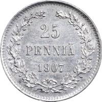 25 пенни 1907 года L Для Финляндии