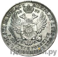 5 злотых 1833 года KG Для Польши