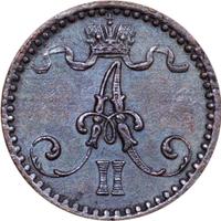1 пенни 1866 года  Для Финляндии