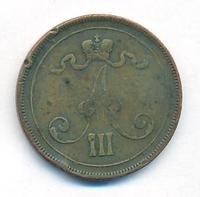 10 пенни 1889 года  Для Финляндии