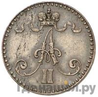 1 пенни 1864 года  Для Финляндии