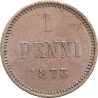 1 пенни 1873 года  Для Финляндии