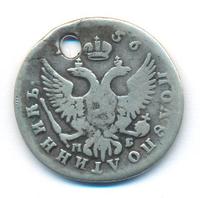 Полуполтинник 1756 года ММД МБ