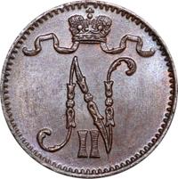 1 пенни 1901 года  Для Финляндии